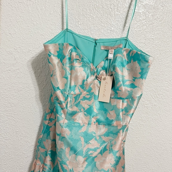🚨NWT Hutch Anthropologie Phoebe Floral Strapless Maxi Dress - Picture 7 of 12